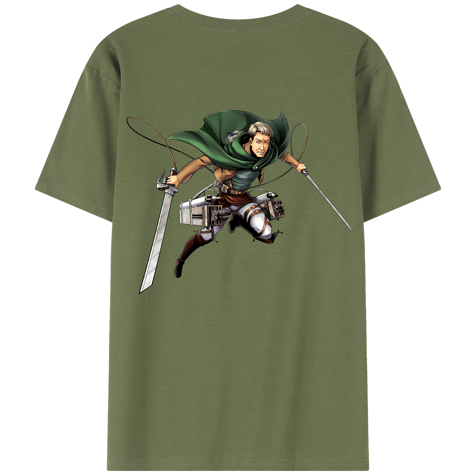 （画像用） 進撃の巨人 Attack on Titan 綿100％半袖Tシャツ（背面プリント）